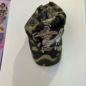 Ed hardy camo trucker hat